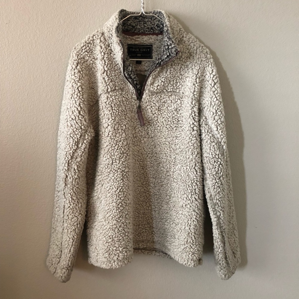 True Grit frosty tipped fleece pullover